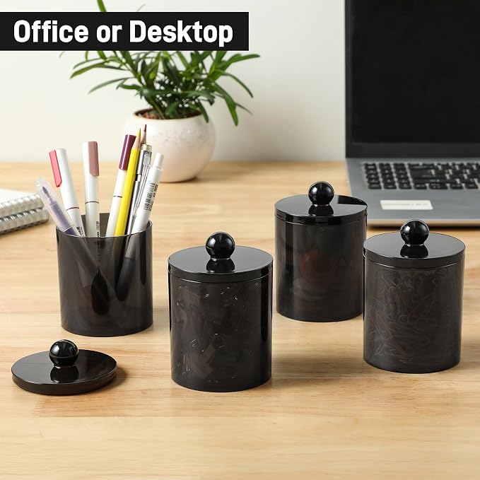 8 Pack Acrylic Qtip Holder Dispenser - Image 7
