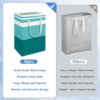 BlissTotes 3-Pack Laundry Basket, Freestanding＆Waterproof Laundry Hamper - Image 3