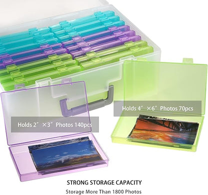 Photo Storage Box 4x6, 18 Inner Extra Large Photo Case Large Photo Organizer - Image 5