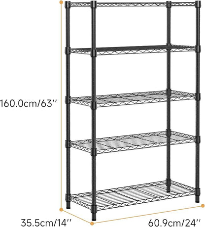 1250 lbs Storage Shelving Utility Shelving Unit 5-Tier Utility Shelving Unit - Image 8