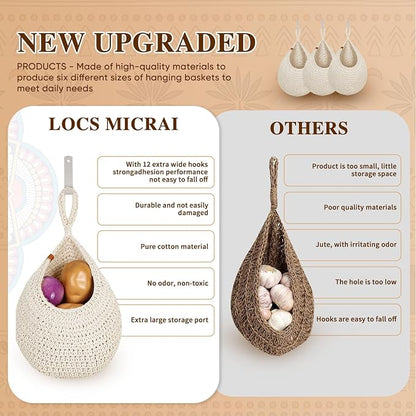 Hanging Fruit Baskets for Kitchen - Image 2