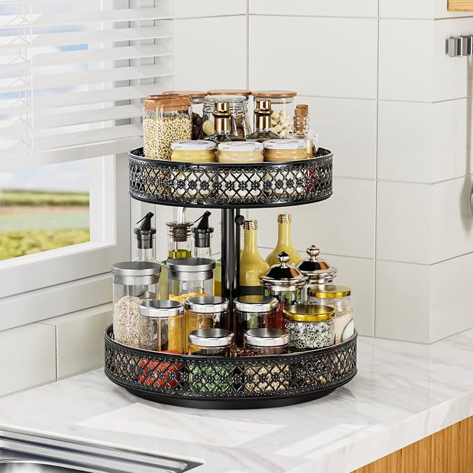 Lazy Susan Organizer 2 Tier - Image 9