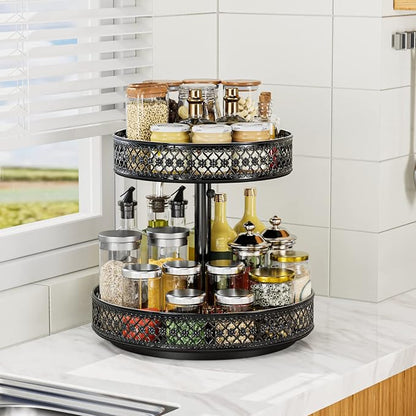 Lazy Susan Organizer 2 Tier - Image 9