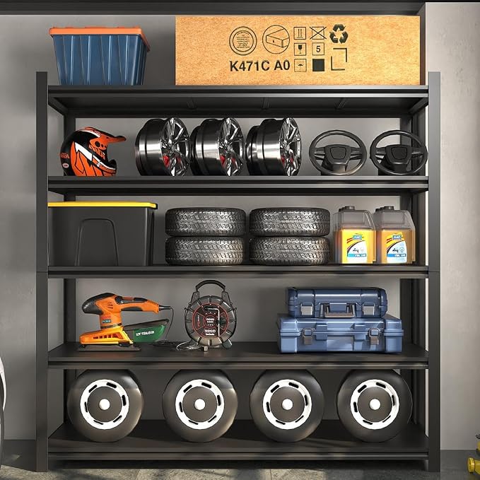 48.2" W Garage Shelving 3000LBS Storage Shelf Heavy Duty Garage Storage Shelves by Howzone