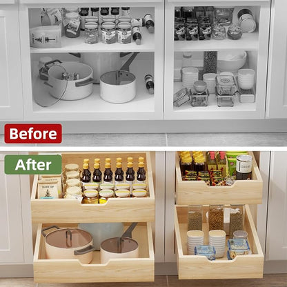 Pull Out Drawers for Cabinets, 16½” W x 21” D Soft Close Slide Out Drawers for - Image 8