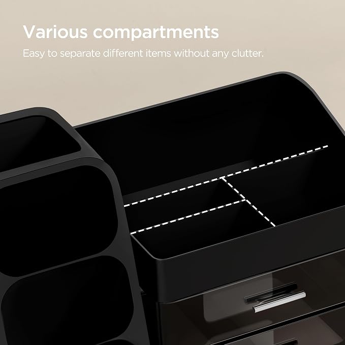 HBlife Makeup Organizer with Brush Holder - Image 3