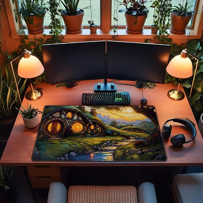 Cute House Anime Mouse Pad Desk Mat Gaming Playmat MTG Game Mat Large Gaming - Image 4