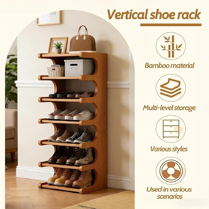 39" Bamboo Shoe Rack - Image 5