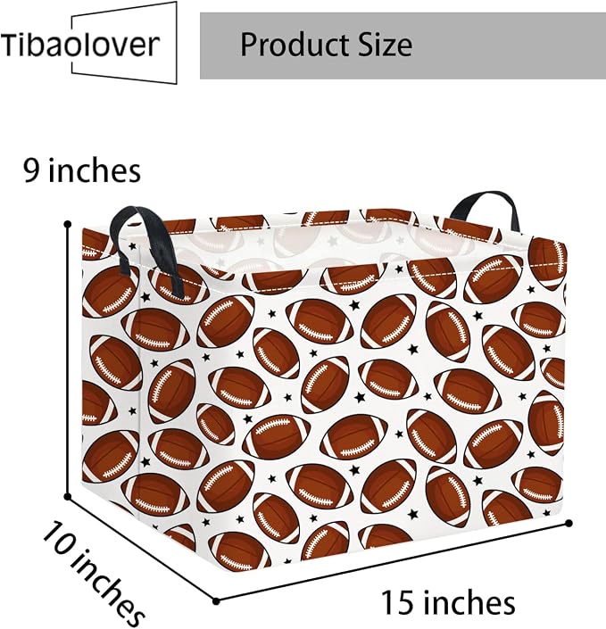 Rectangular Football Basket Kids Baby Storage Basket Cute Kids Toy Storage Bin - Image 6