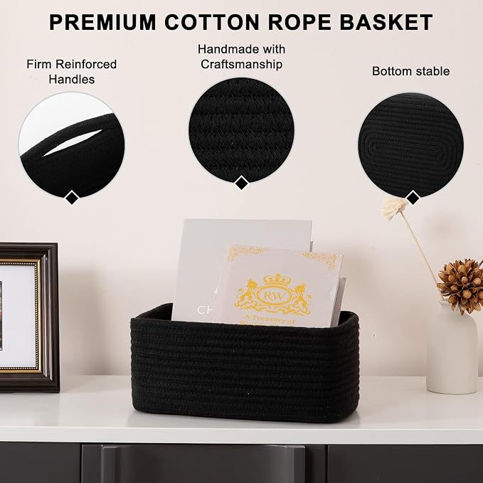4 Pack Small Storage Shelf Baskets - Image 6