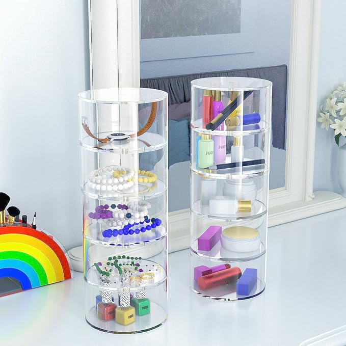 NIUBEE Belt Organizer, Acrylic 8 Layers Belt Case Storage Holder and Display - Image 6