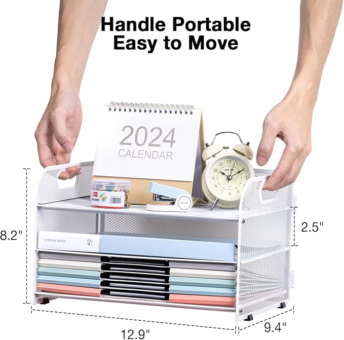 3-Tier Letter Tray Paper Organizer - Image 4