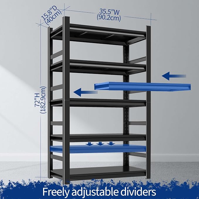 Garage Shelving, Heavy Duty Shelves, Metal Shelf - Image 2