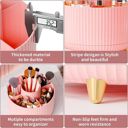 360° Rotate Makeup Brush Holder Organizer, Makeup Organizers Countertop - Image 5