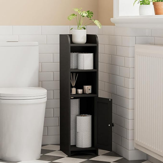 Homhedy Small Bathroom Storage Cabinet, Narrow Toilet Paper Cabinet | Corner by Homhedy