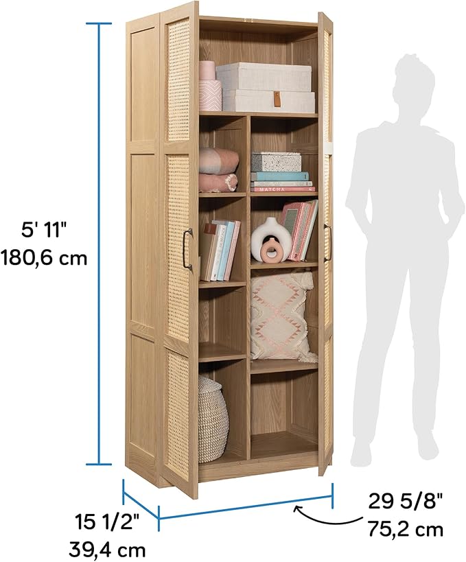 Sauder Miscellaneous Storage Cabinet, Harmony Ash Finish - Image 3