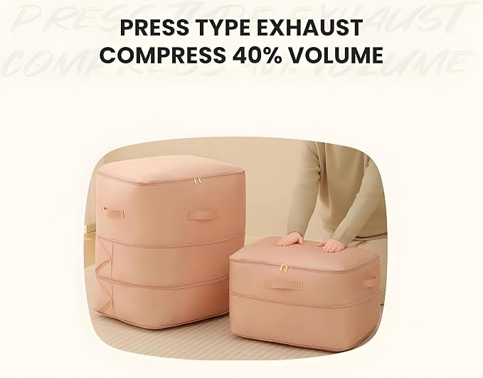 Ultra Space Saving Self Compression Organizer, 2025 New 3-Layer Zipper Large - Image 6