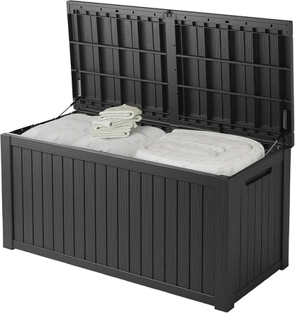 200 Gallon Resin Deck Box, Waterproof Outdoor Storage Bin - Image 8