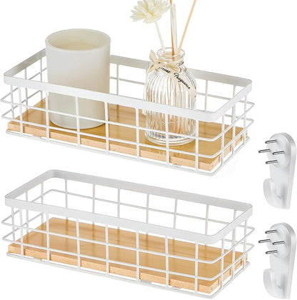 Funrous 2 Pcs Metal Small Wire Basket Wall Hanging Wire Basket Hang Small by Funrous