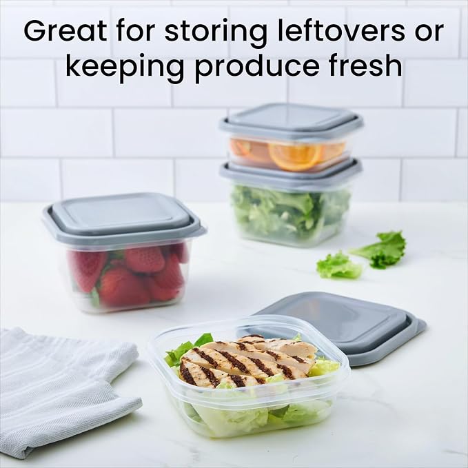 20-Piece BPA-Free Square Food Storage Container Set - Image 6