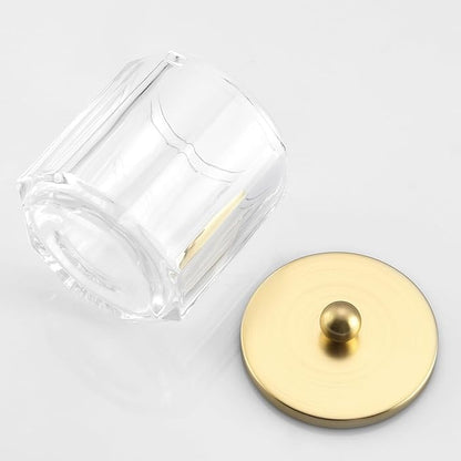 Clear Transparent Apothecary Octagional Shaped Glass Canister Jar - Image 6