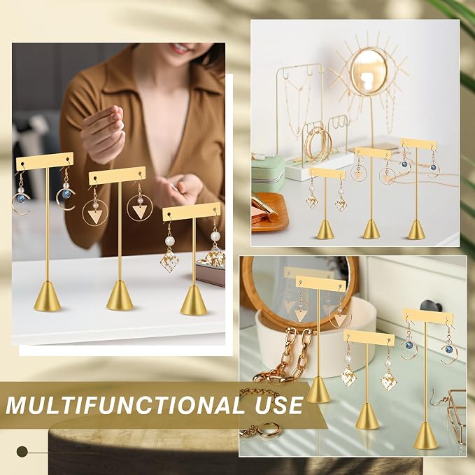 Marsui 18 Pcs Earring Display Set T Bar Earring Display Stand - Image 6