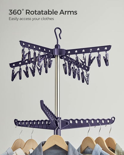 SONGMICS 2-Tier Clothes Drying Rack, 72-Inch Folding Laundry Drying Rack - Image 8