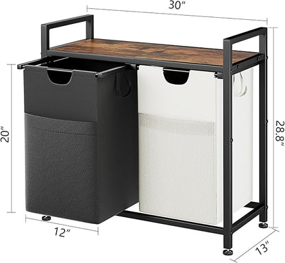 Lulive Double Laundry Hamper, 112L Laundry Sorter - Image 6