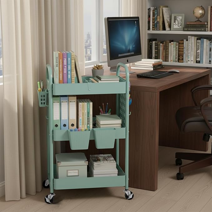 danpinera Rolling Cart, Movable Utility Organizer - Image 9