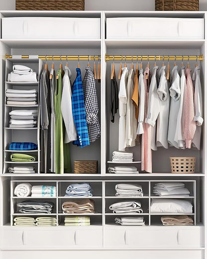 Closet Rods for Hanging Clothes, 17-76 Inch Heavy Duty and Stepless Adjustable - Image 2