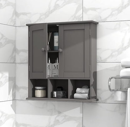TaoHFE Grey Bathroom Cabinet, Bathroom Wall Cabinet - Image 6