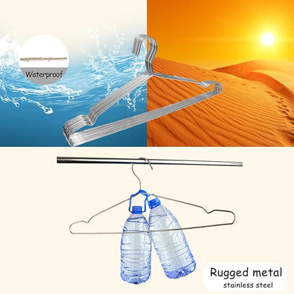 Extra Wide Wire Hangers for Plus Size Clothes, 19.6 Inch Stainless Steel Plus - Image 4