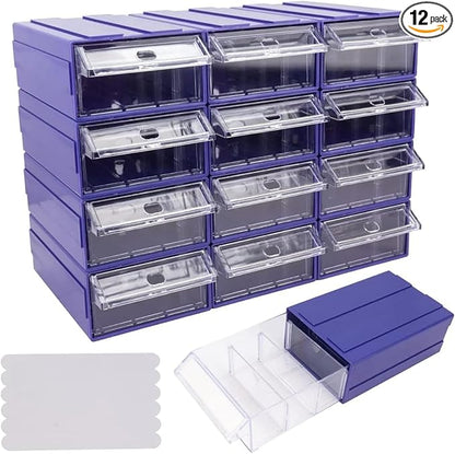 12 Pcs Drawer Stacking Storage Cabinet by SOEWIOU