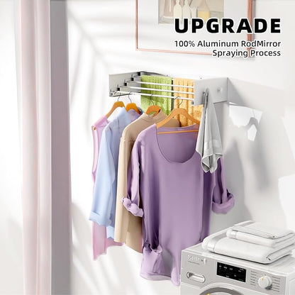ZMBESUP Upgrade Small Wall Mounted Drying Rack - Image 6