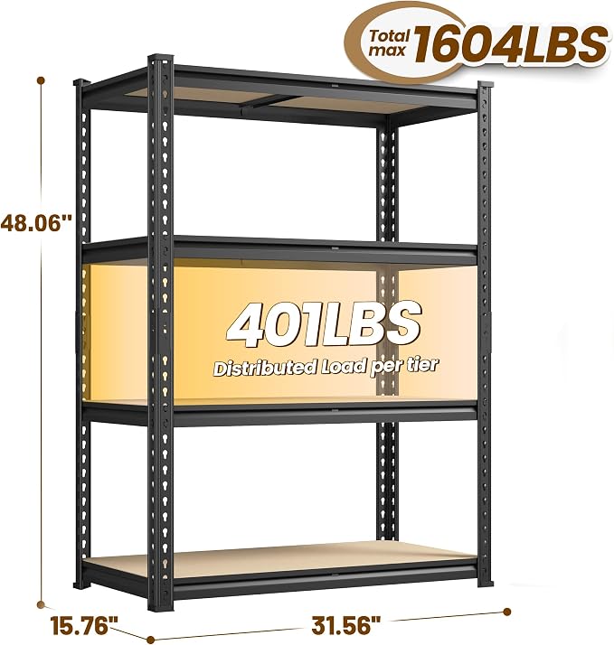 DurayLoly 4-Tier Storage Shelves Dual-Use Shelf - Image 3