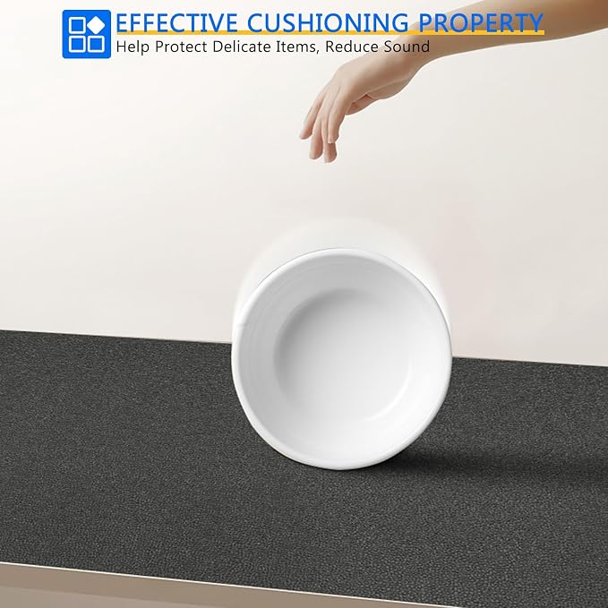 WochiTV Shelf Liner for Cabinets, Drawer Non Adhesive Non Slip Foam Mat for - Image 6