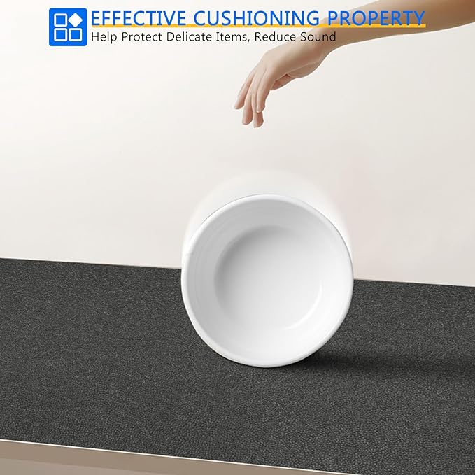 WochiTV Shelf Liner for Cabinets, Drawer Non Adhesive Non Slip Foam Mat for - Image 6