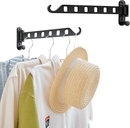 JOOM Laundry Drying Rack Wall Mounted Clothes Drying Rack Clothes Hanger Black by JOOM