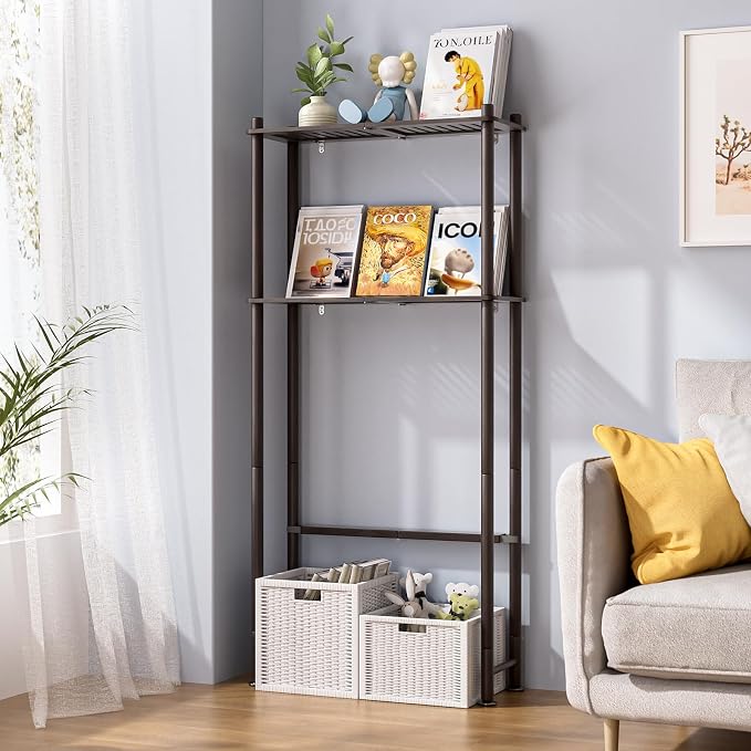 AmazerBath Bamboo Over The Toilet Storage Shelf, 2-Tier Over Toilet Bathroom - Image 6