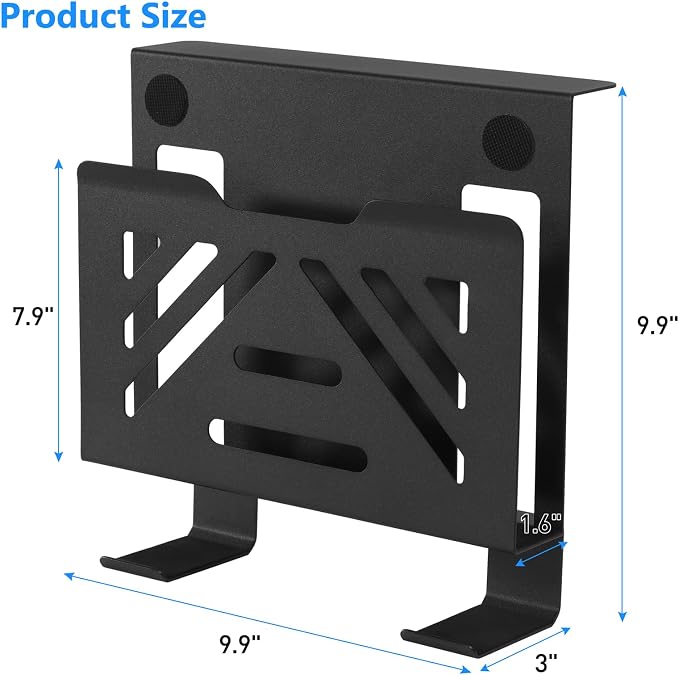 MAXECHO Desk Side Storage, Under Desk Laptop Mount, Table Side Hanging File - Image 4