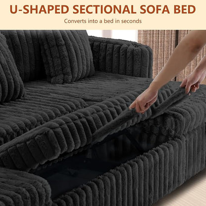 107'' Sectional Sleeper Sofa - Image 9