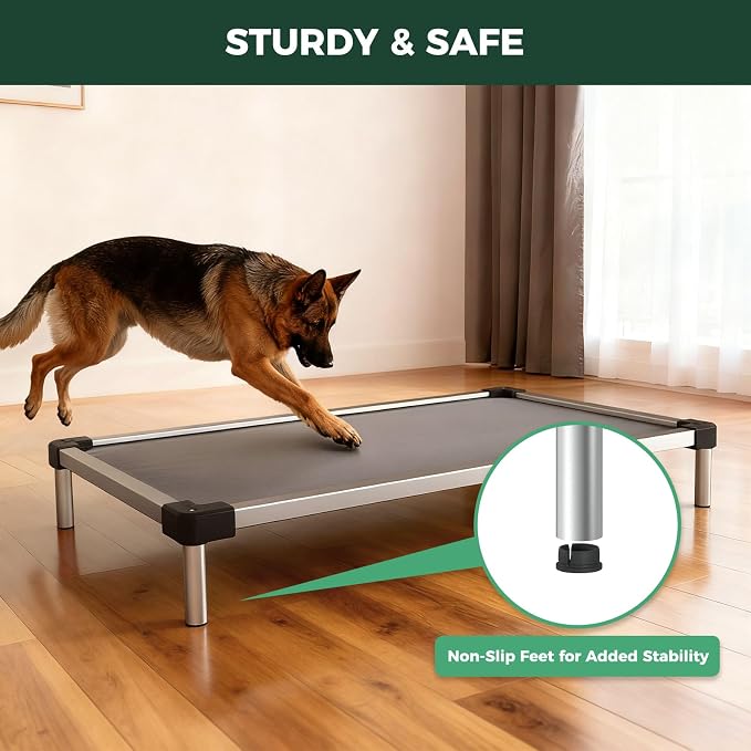 FXW TitanNest Chew-Proof Elevated Dog Bed, Raised Cot - Image 6