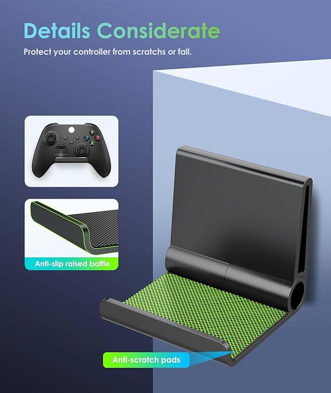 6 Pack Foldable Controller Wall Mount Holder - Image 4