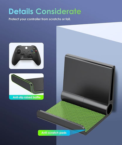 4 Pack Foldable Controller Wall Mount Holder, Xbox Controller Stand, Compatible - Image 4