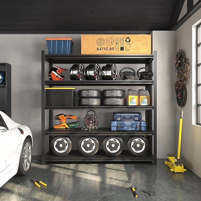 48.2" W Garage Shelving 3000LBS Storage Shelf Heavy Duty Garage Storage Shelves - Image 2