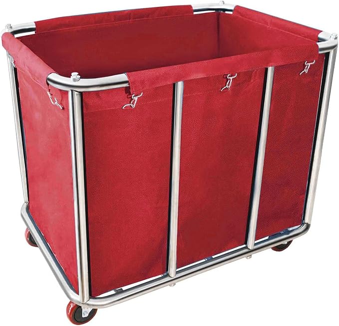 Commercial Laundry Cart With Wheels - Image 6