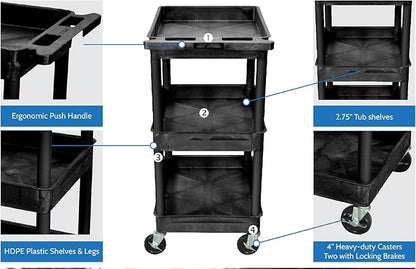 Luxor STC111 40.5" Automotive Utility Cart - Image 5