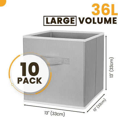 Criusia Large Storage Cubes, 13 Inch Cube Storage Bins - Image 2