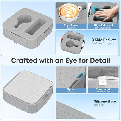 Couch Cup Holder Pillow, Couch Caddy - Image 3