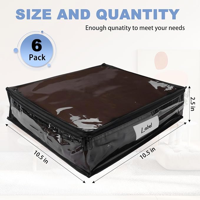 Clear Zippered Storage Bags Plastic Sweater Storage Bags - Image 2